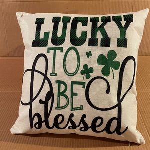 “Blessed” throw pillow